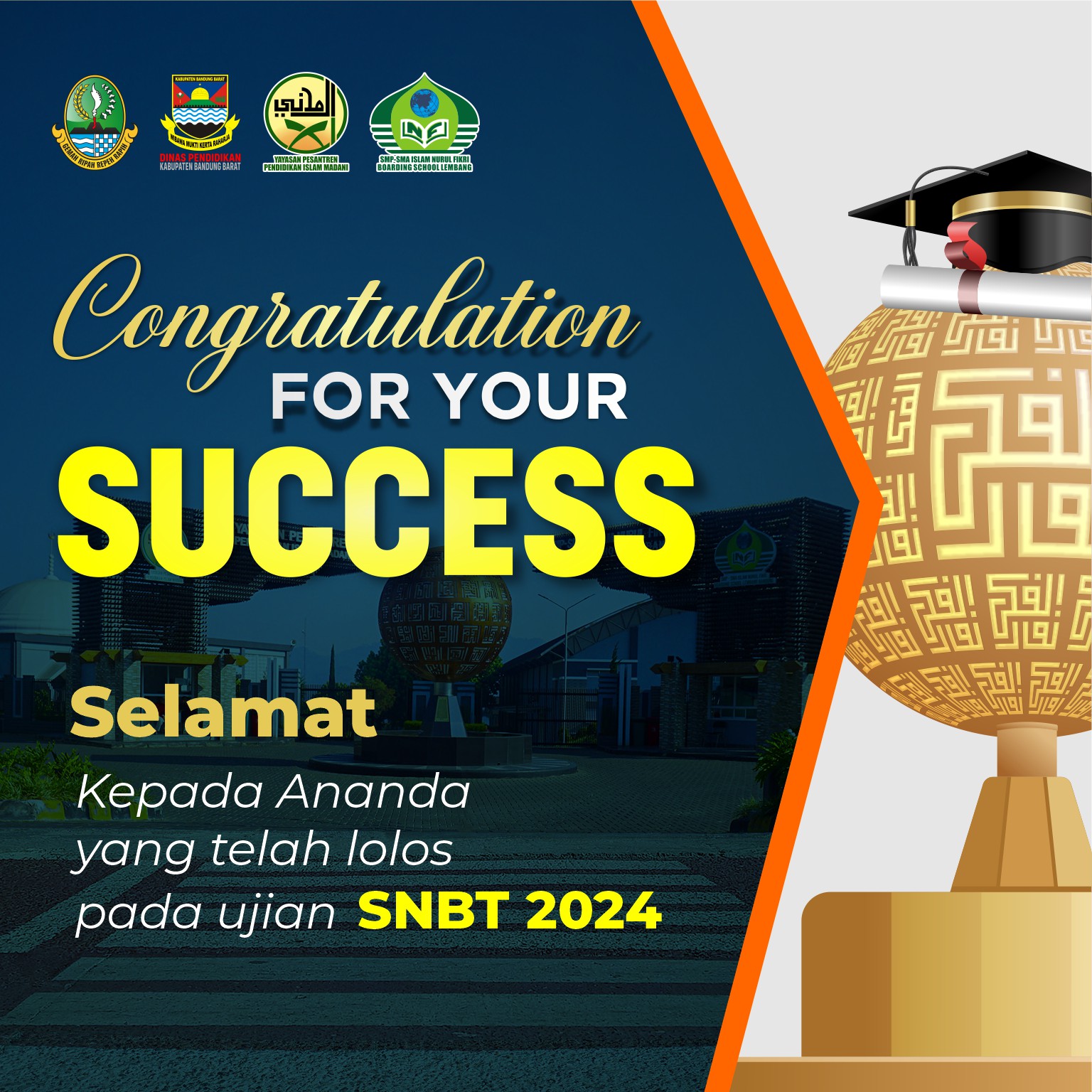 Selamat kepada Ananda yang telah lolos SNBT 2024