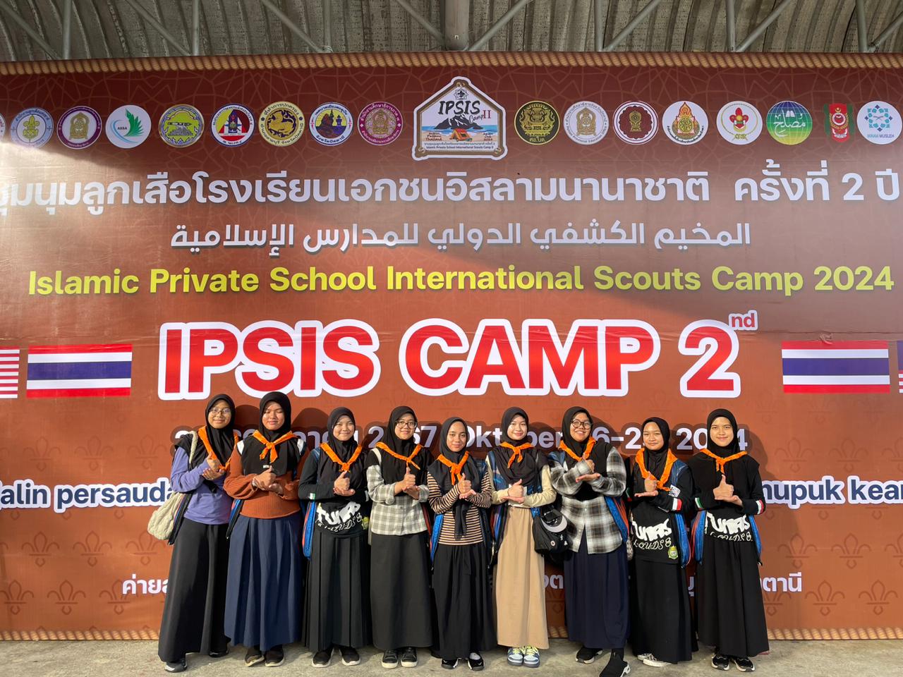 Kontingen Pramuka SMP Islam Nurul Fikri Lembang Ikuti Islamic Private School International Scouts Camp II di Thailand